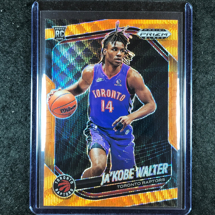 2024-25 Prizm Black JA'KOBE WALTER Rookie Base Orange Wave 60/60 #99