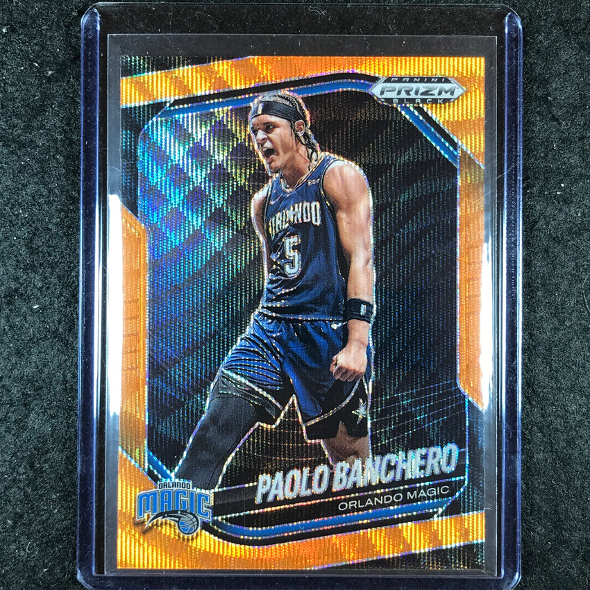 2024-25 Prizm Black PAOLO BANCHERO Base Orange Wave 16/60 #117