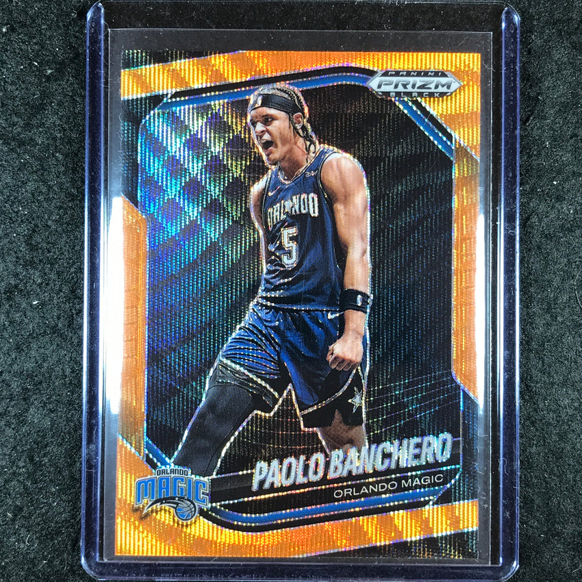 2024-25 Prizm Black PAOLO BANCHERO Base Orange Wave 2/60 #117
