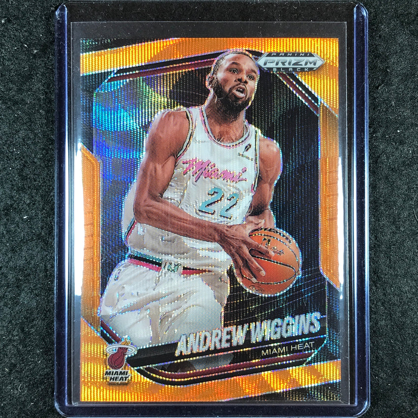 2024-25 Prizm Black ANDREW WIGGINS Base Orange Wave 5/60 #119