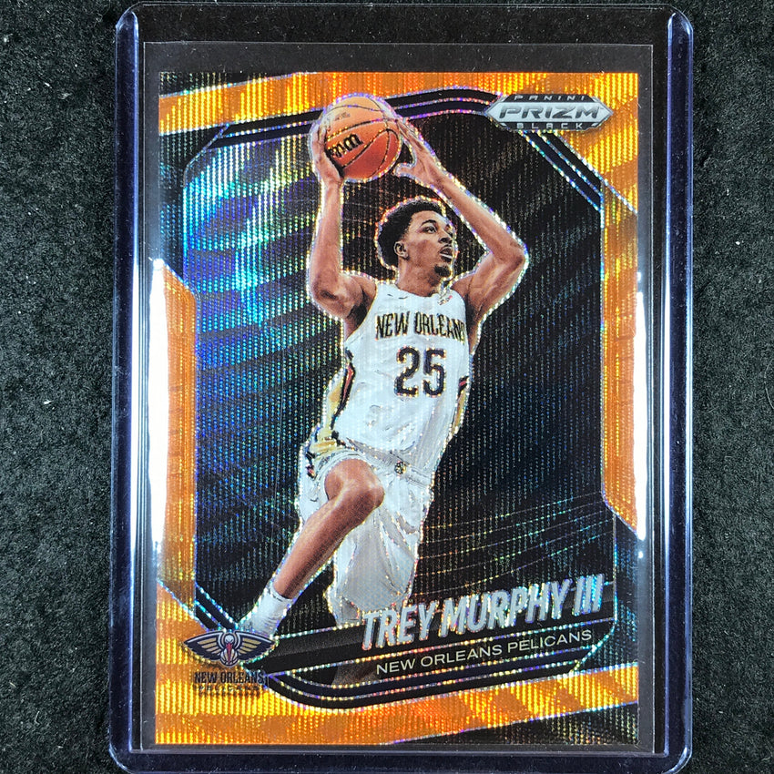 2024-25 Prizm Black TREY MURPHY III Base Orange Wave 21/60 #124