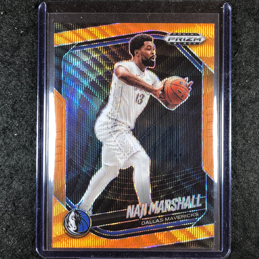 2024-25 Prizm Black NAJI MARSHALL Base Orange Wave 57/60 #128