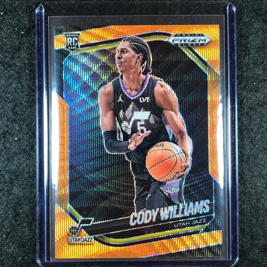 2024-25 Prizm Black CODY WILLIAMS Rookie Base Orange Wave 12/60 #172