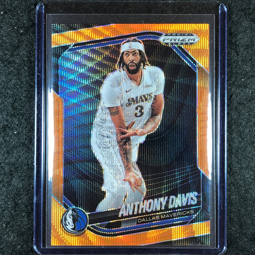 2024-25 Prizm Black ANTHONY DAVIS Base Orange Wave 56/60 #177