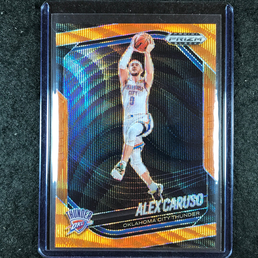 2024-25 Prizm Black ALEX CARUSO Base Orange Wave 56/60 #179