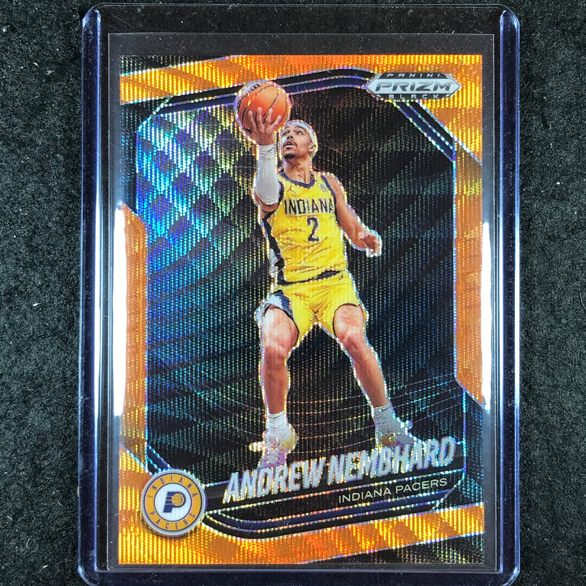 2024-25 Prizm Black ANDREW NEMBHARD Base Orange Wave 20/60 #180