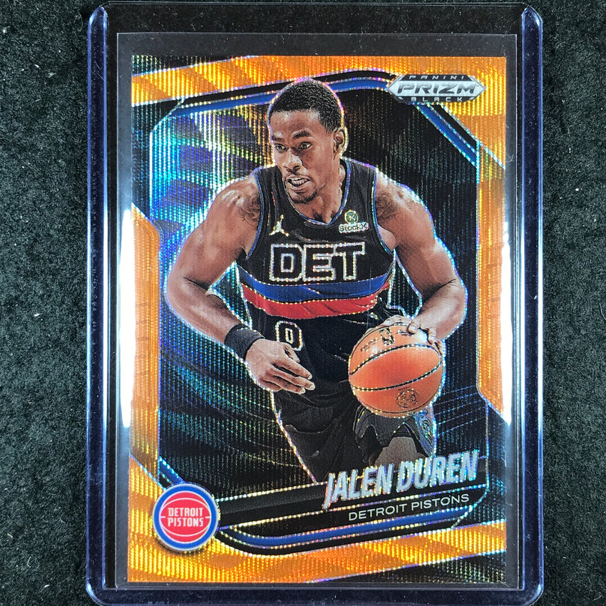 2024-25 Prizm Black JALEN DUREN Base Orange Wave 18/60 #190
