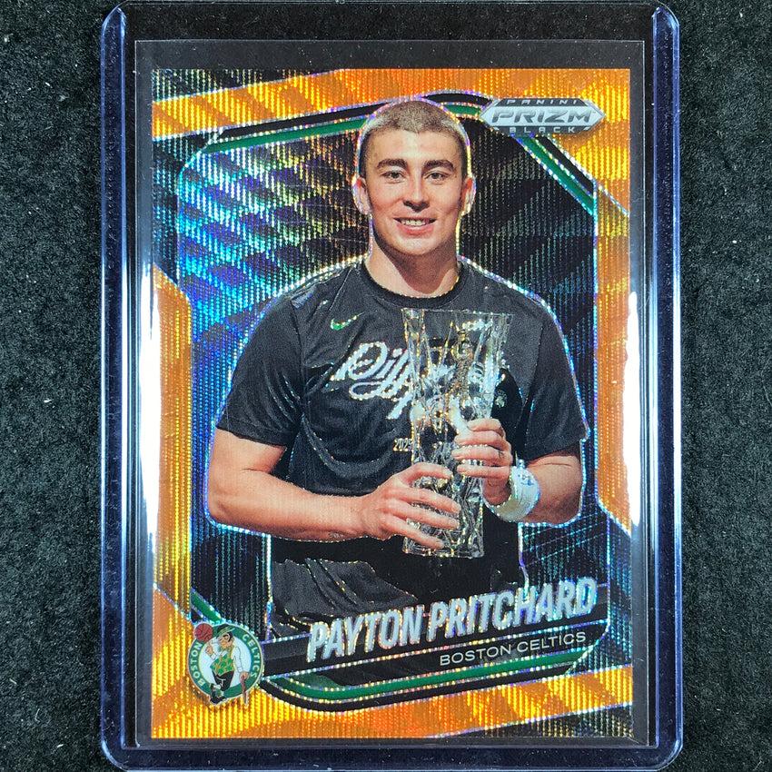 2024-25 Prizm Black PAYTON PRITCHARD Base Orange Wave 47/60 #212