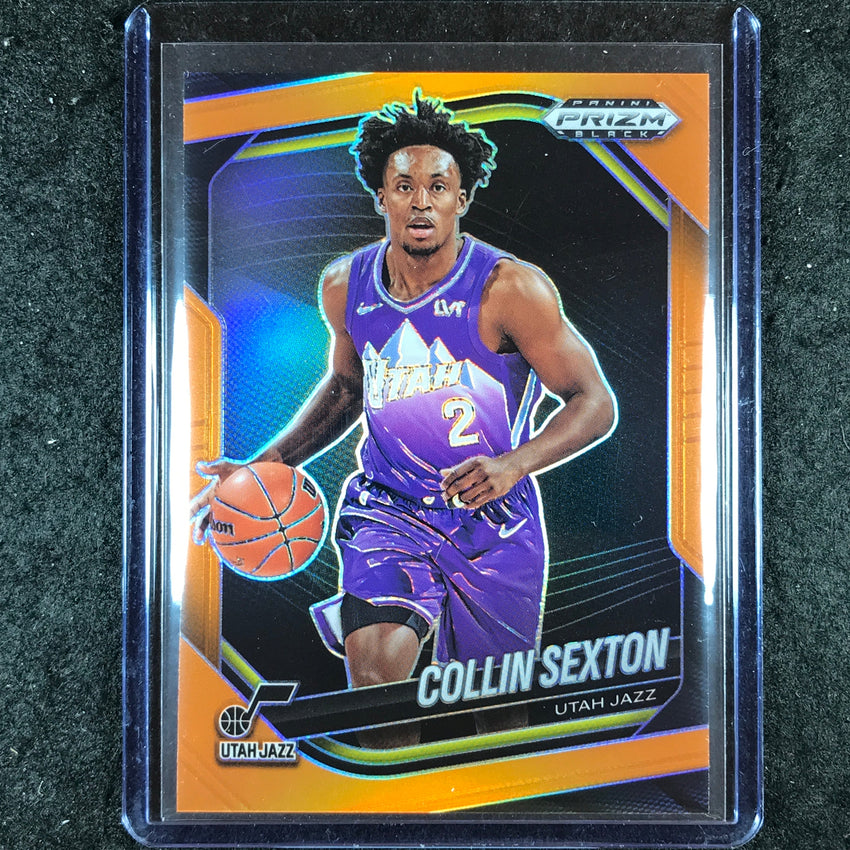 2024-25 Prizm Black COLLIN SEXTON Base Orange 13/49 #25
