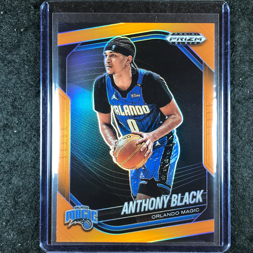 2024-25 Prizm Black ANTHONY BLACK Base Orange 26/49 #42