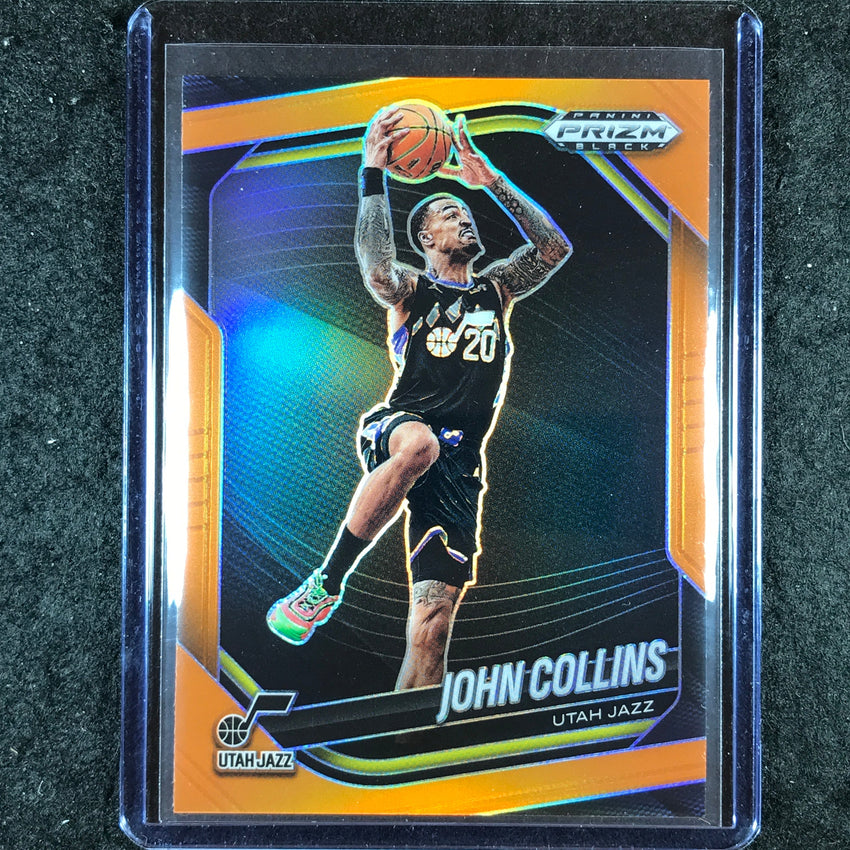2024-25 Prizm Black JOHN COLLINS Base Orange 49/49 #44