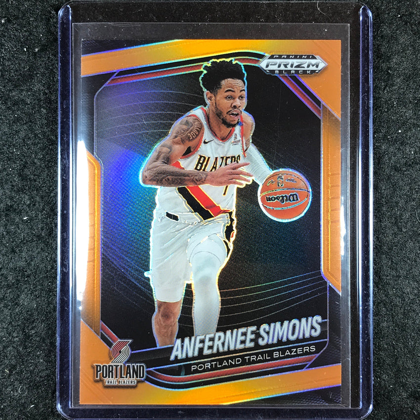 2024-25 Prizm Black ANFERNEE SIMONS Base Orange 13/49 #60