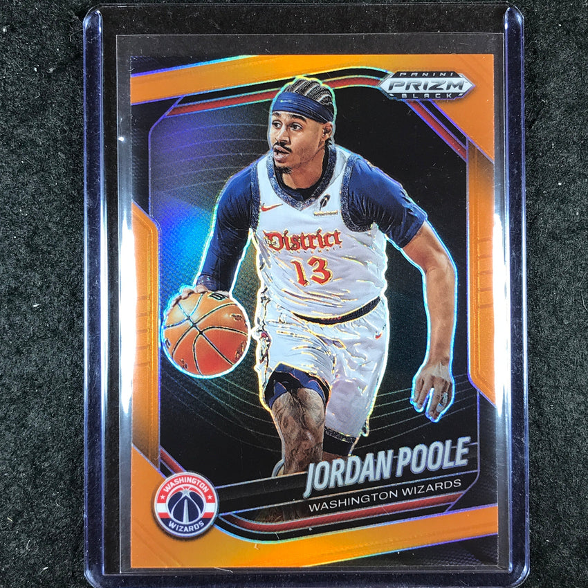 2024-25 Prizm Black JORDAN POOLE Base Orange 12/49 #67