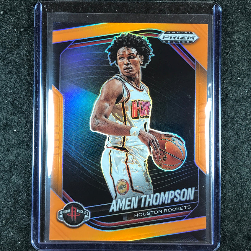 2024-25 Prizm Black AMEN THOMPSON Base Orange 49/49 #76