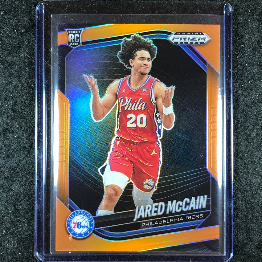 2024-25 Prizm Black JARED MCCAIN Rookie Base Orange 5/49 #80