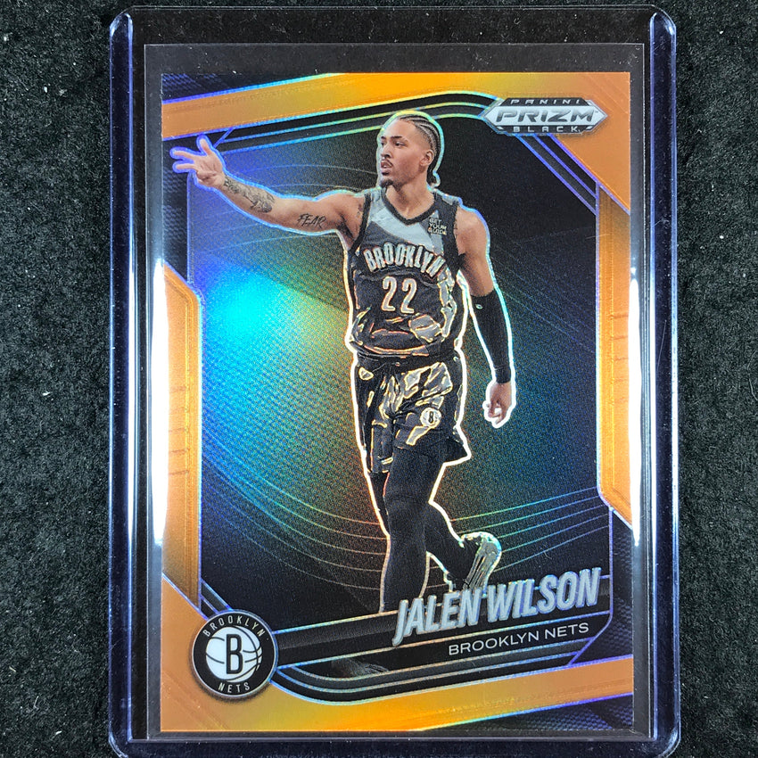 2024-25 Prizm Black JALEN WILSON Base Orange 47/49 #108