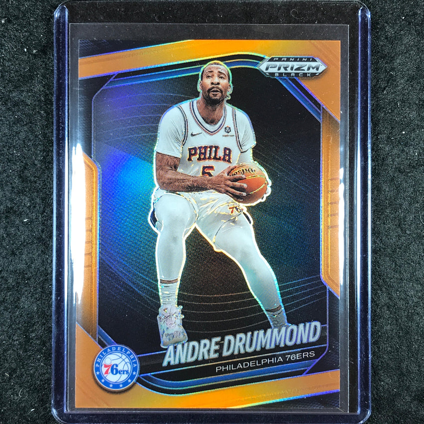 2024-25 Prizm Black ANDRE DRUMMOND Base Orange 42/49 #114