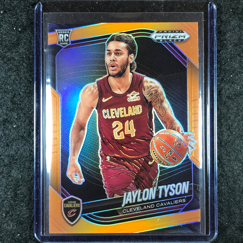 2024-25 Prizm Black JAYLON TYSON Rookie Base Orange 26/49 #127