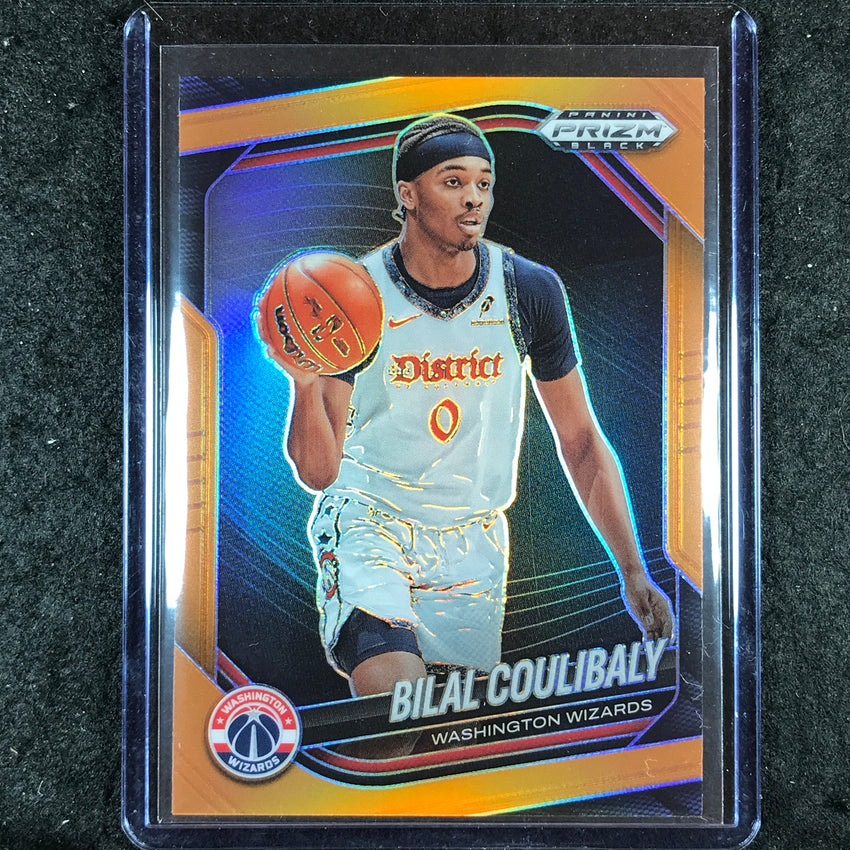 2024-25 Prizm Black BILAL COULIBALY Base Orange 25/49 #147