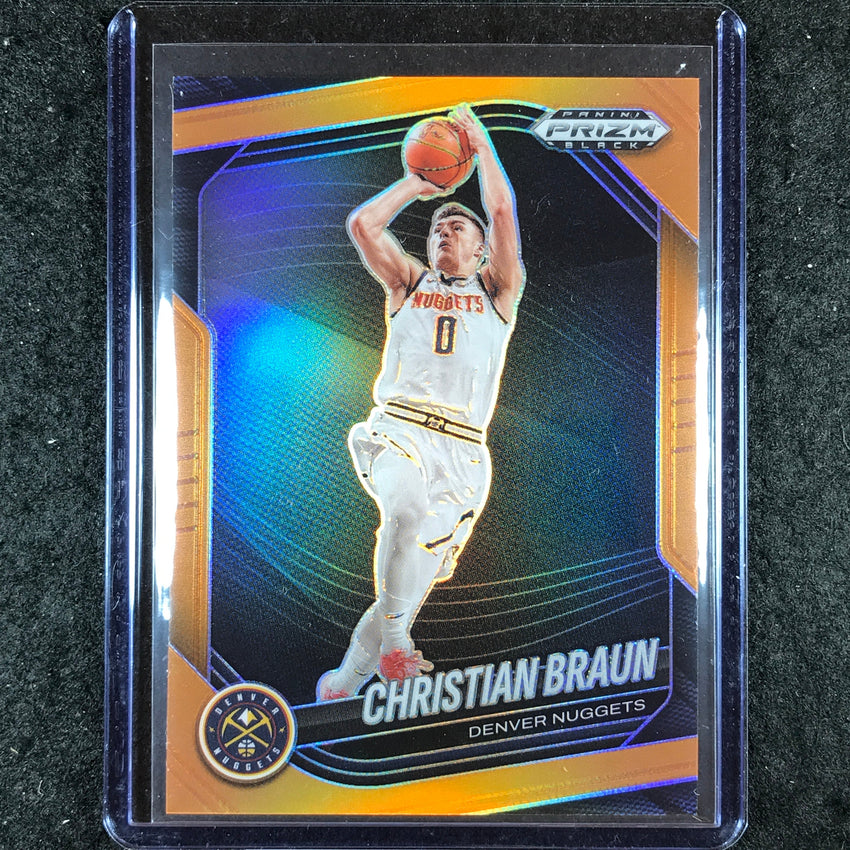 2024-25 Prizm Black CHRISTIAN BRAUN Base Orange 37/49 #186