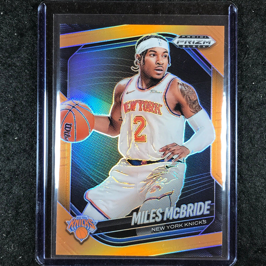 2024-25 Prizm Black MILES MCBRIDE Base Orange 48/49 #189