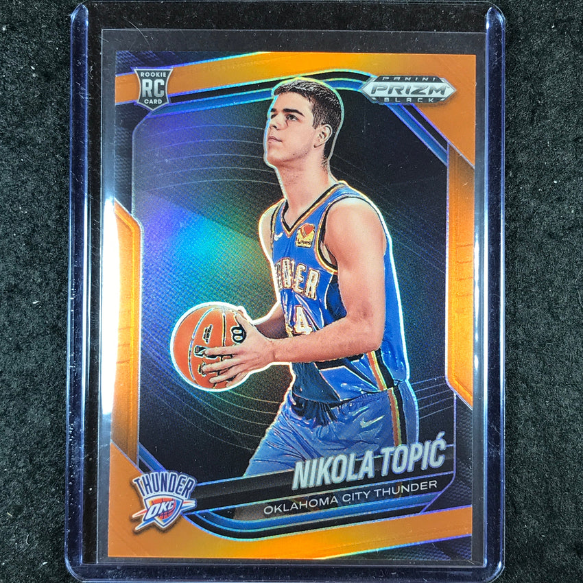 2024-25 Prizm Black NIKOLA TOPIC Rookie Base Orange 17/49 #205