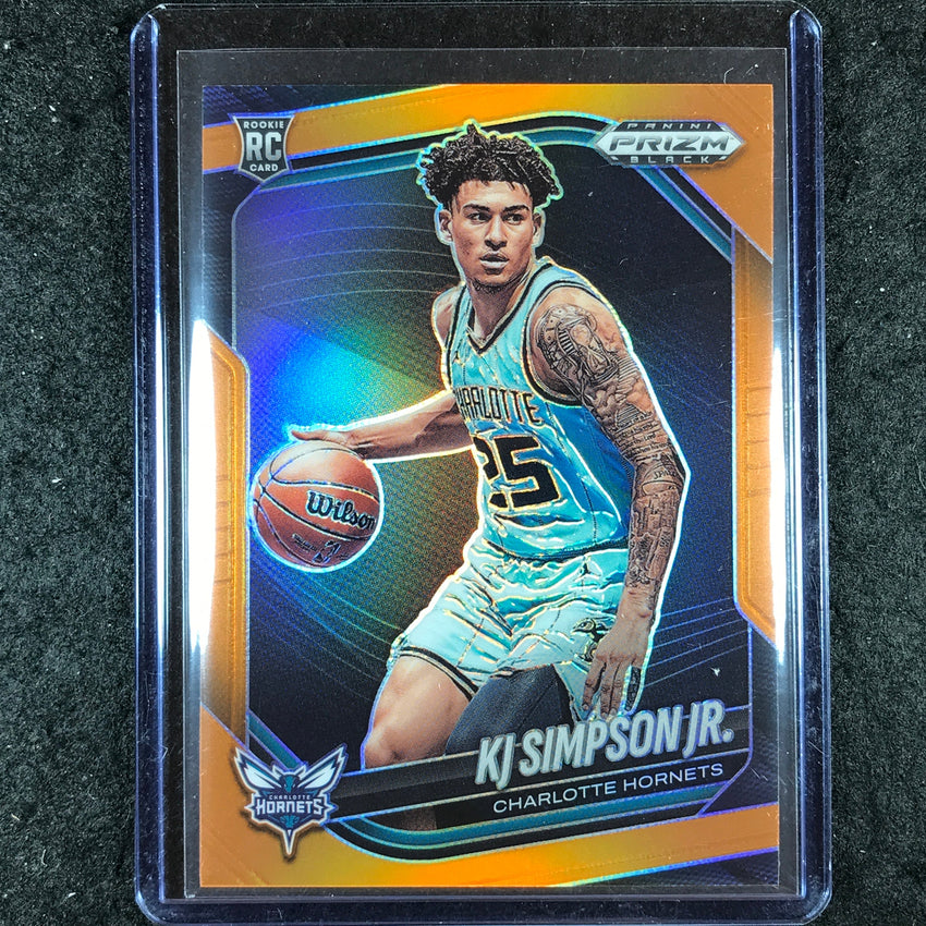 2024-25 Prizm Black KJ SIMPSON JR. Rookie Base Orange 21/49 #207
