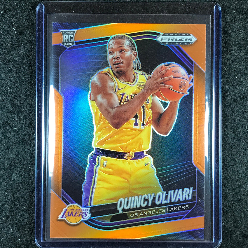2024-25 Prizm Black QUINCY OLIVARI Rookie Base Orange 24/49 #213