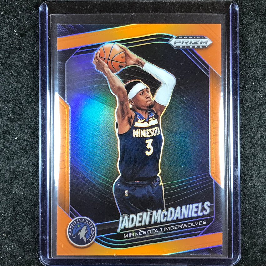 2024-25 Prizm Black JADEN MCDANIELS Base Orange 49/49 #223