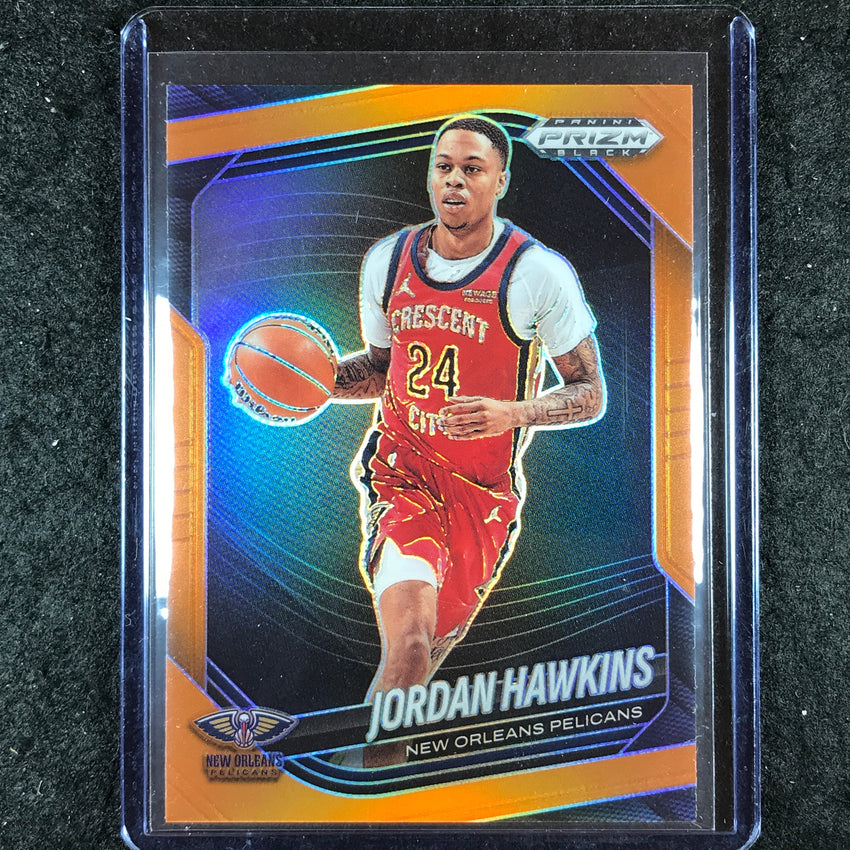 2024-25 Prizm Black JORDAN HAWKINS Base Orange 34/49 #224