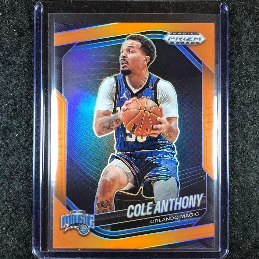 2024-25 Prizm Black COLE ANTHONY Base Orange 6/49 #240