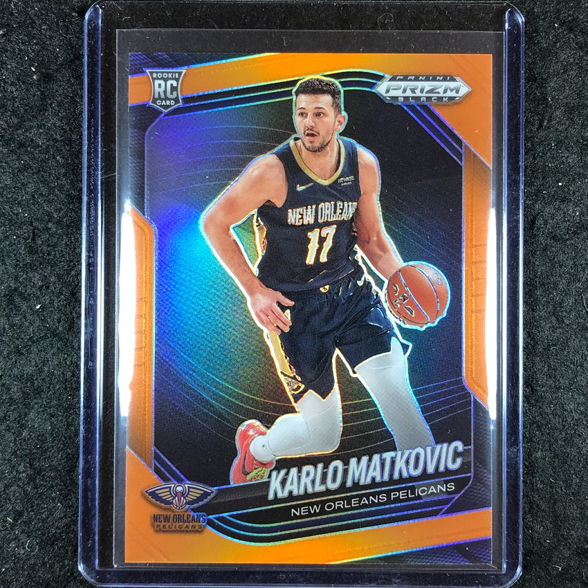 2024-25 Prizm Black KARLO MATKOVIC Rookie Base Orange 41/49 #248