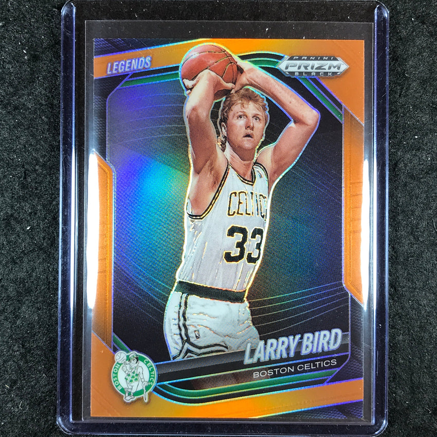 2024-25 Prizm Black LARRY BIRD Base Orange 43/49 #257