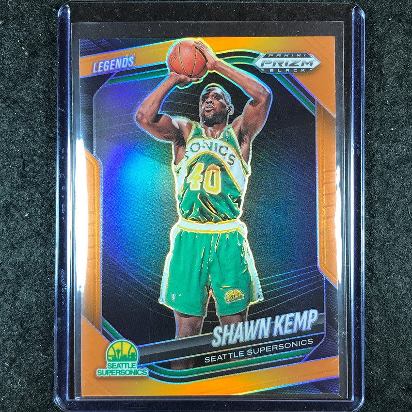 2024-25 Prizm Black SHAWN KEMP Base Orange 6/49 #299