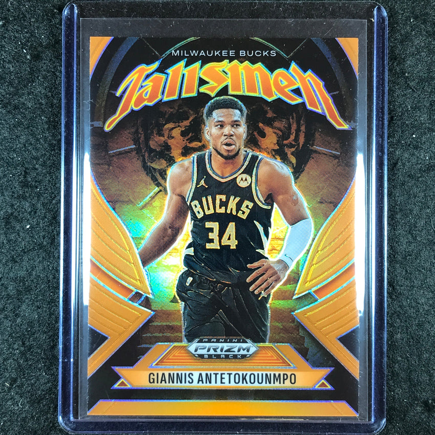 2024-25 Prizm Black GIANNIS ANTETOKOUNMPO Talismen Orange 31/49 #6