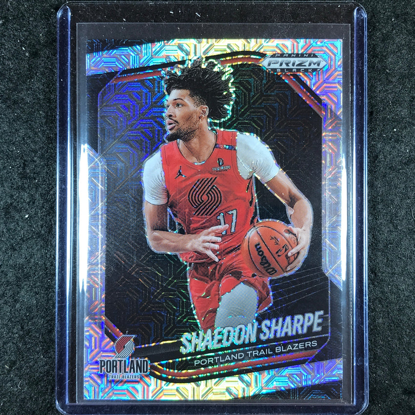 2024-25 Prizm Black SHAEDON SHARPE Base Mojo 25/25 #47