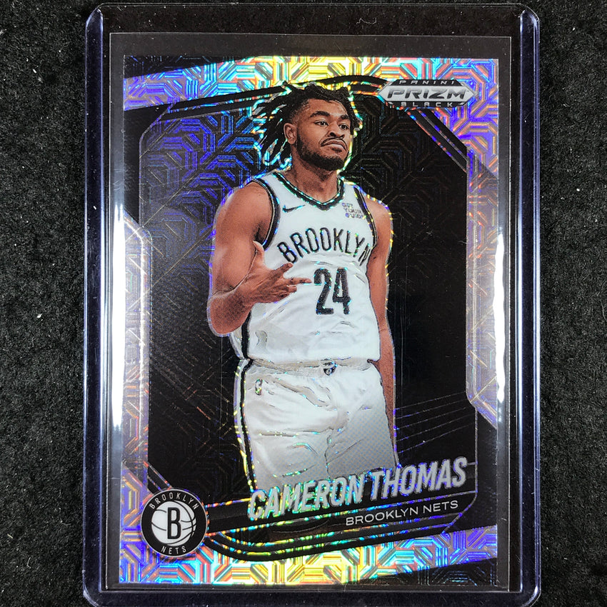 2024-25 Prizm Black CAMERON THOMAS Base Mojo 17/25 #93