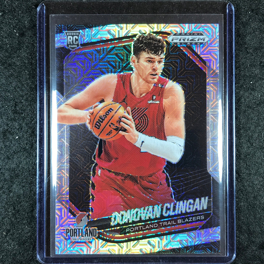 2024-25 Prizm Black DONOVAN CLINGAN Rookie Base Mojo 14/25 #131