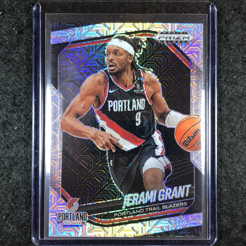 2024-25 Prizm Black JERAMI GRANT Base Mojo 1/25 #176