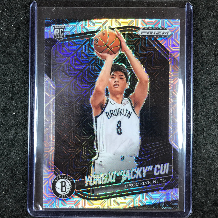 2024-25 Prizm Black YONGXI "JACKY" CUI Rookie Base Mojo 13/25 #202