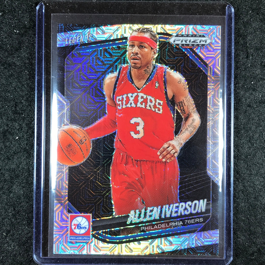 2024-25 Prizm Black ALLEN IVERSON Base Mojo 3/25 #262