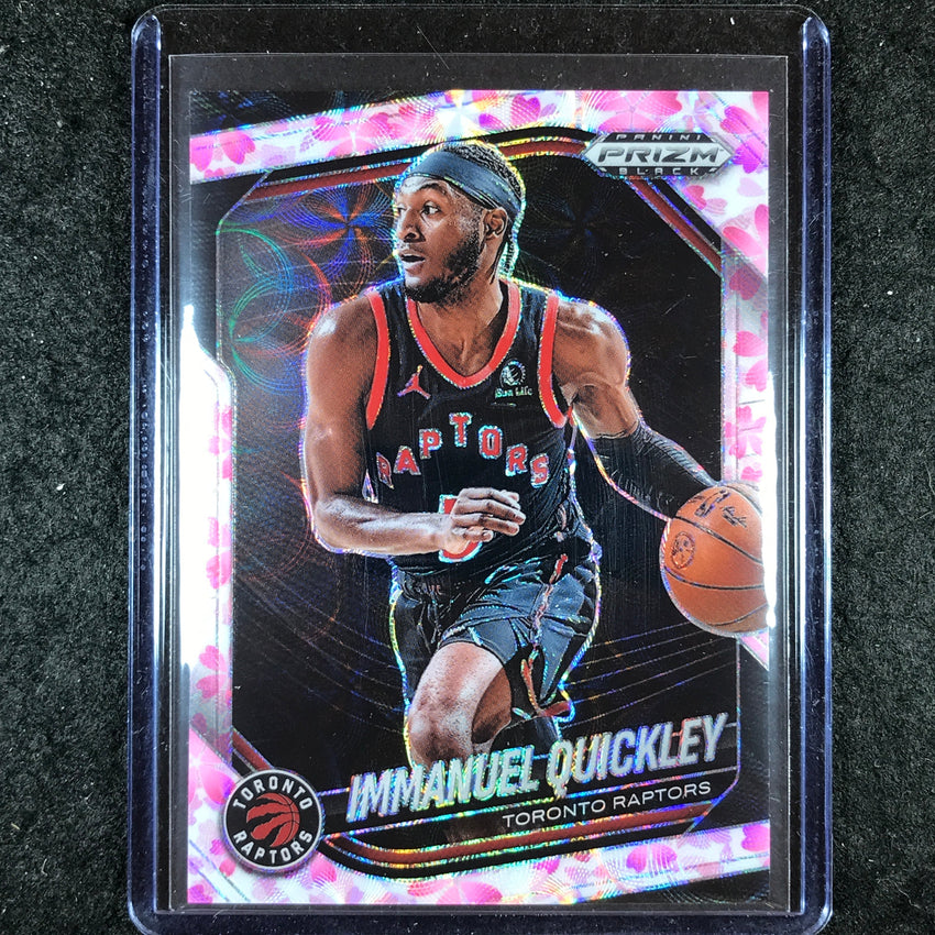 2024-25 Prizm Black IMMANUEL QUICKLEY Base Cherry Blossom 1/20 #77