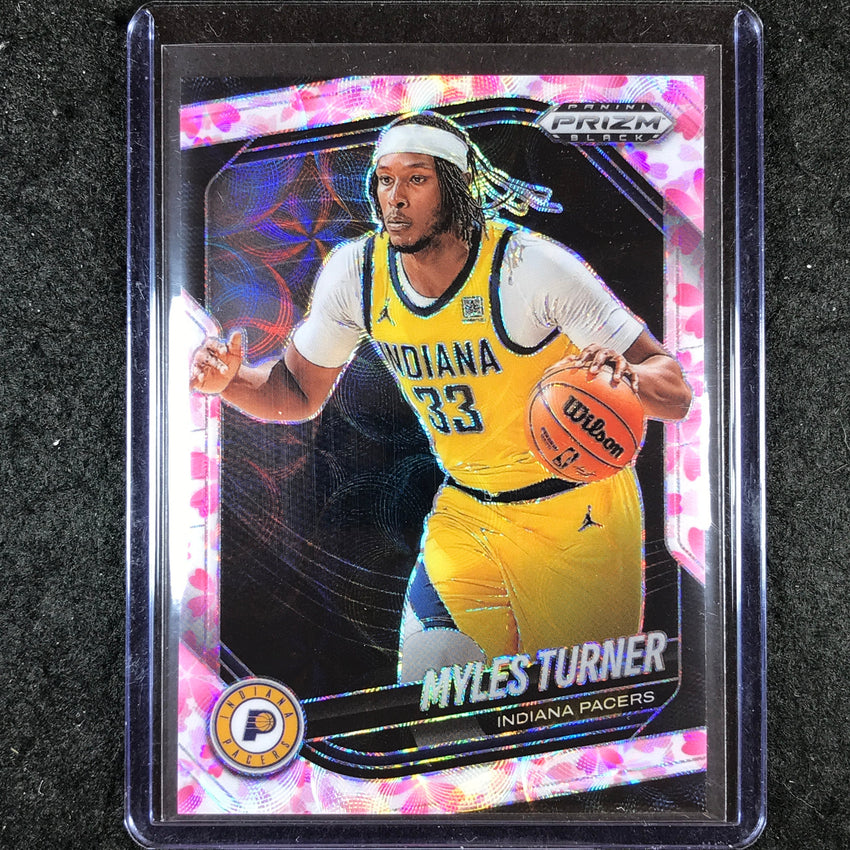 2024-25 Prizm Black MYLES TURNER Base Cherry Blossom 15/20 #191