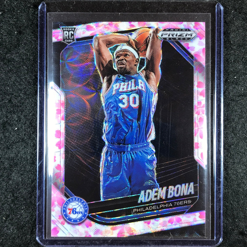 2024-25 Prizm Black ADEM BONA Rookie Base Cherry Blossom 7/20 #196