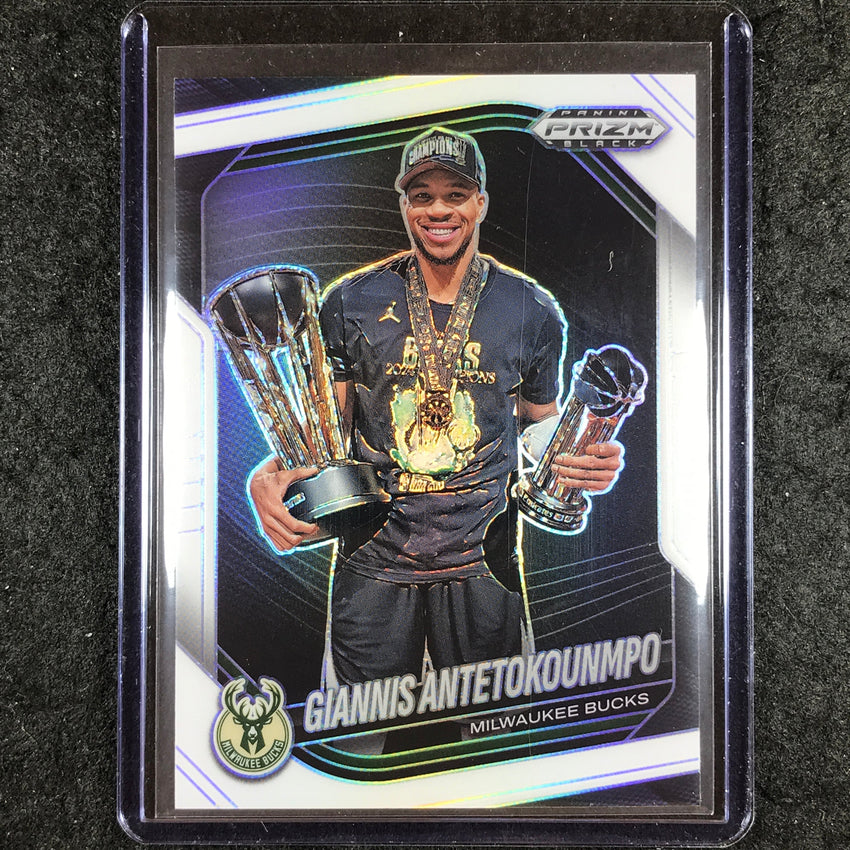 2024-25 Prizm Black GIANNIS ANTETOKOUNMPO Base White /175 #159
