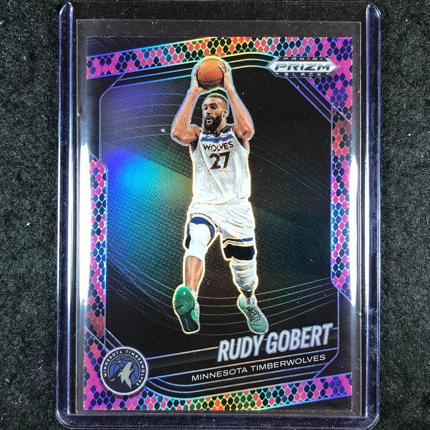 2024-25 Prizm Black RUDY GOBERT Snakeskin SSP #30