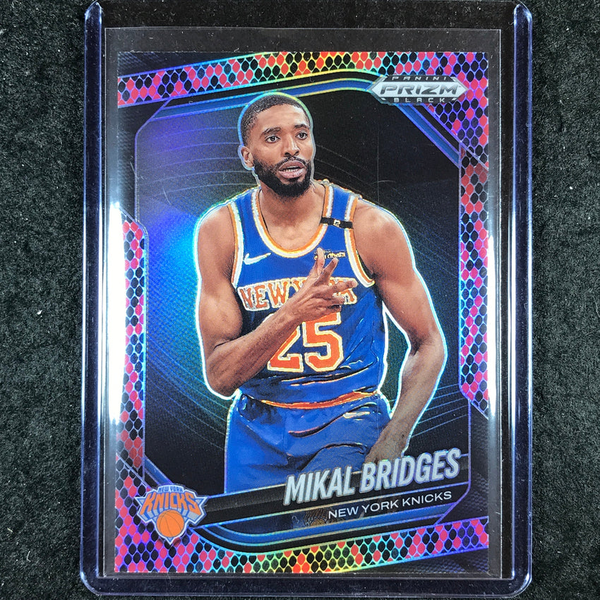 2024-25 Prizm Black MIKAL BRIDGES Snakeskin SSP #158