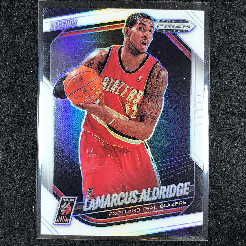 2024-25 Prizm Black LAMARCUS ALDRIDGE Base White /175 #291
