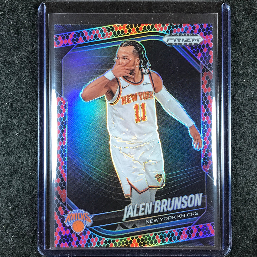 2024-25 Prizm Black JALEN BRUNSON Snakeskin SSP #160
