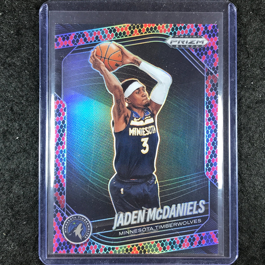 2024-25 Prizm Black JADEN MCDANIELS Snakeskin SSP #223